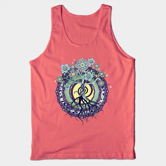 Tree of Knowledge Mandala Tank Top by DISmithArt